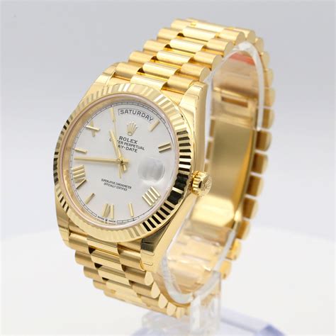 gold rolex mens watches|rolex day date 40 yellow gold.